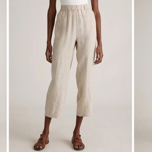 Quince 100% European Linen Pants In Color Flax $98